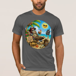 Camiseta Pirata Divertido de Playa