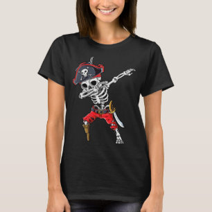 Camiseta Pirata esqueleto haciendo dab