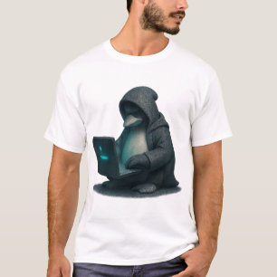 Camiseta Pirata Informático Pingüino