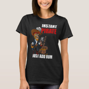 Camiseta Pirata instantáneo acaba de añadir un coche de Rum