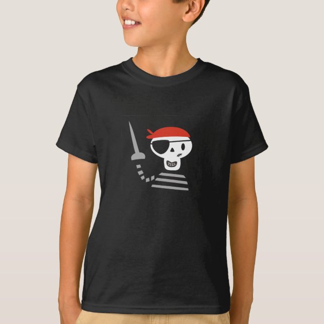 Camiseta Pirata lindo del cráneo (Anverso)