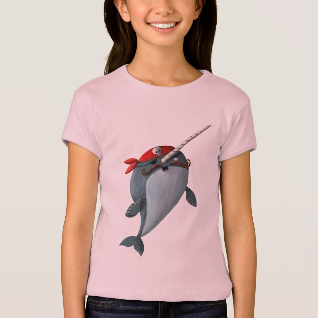 Camiseta Pirata lindo Narwhal (Anverso)