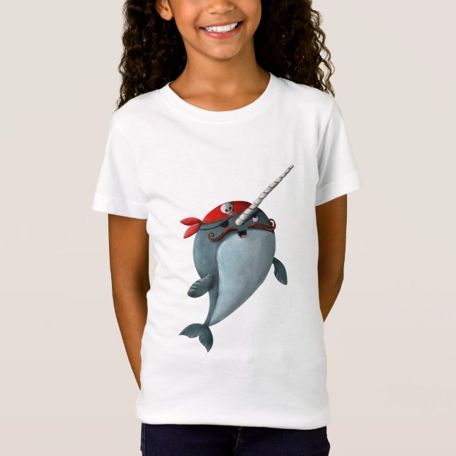 Camiseta Pirata lindo Narwhal (Anverso)