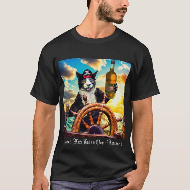 Camiseta pirata para gato (Anverso)