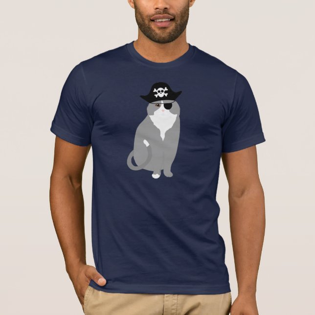 Camiseta pirata para gato (Anverso)