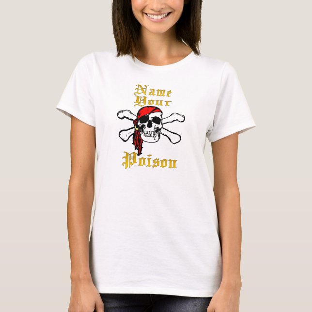 Camiseta pirata para mujeres (Anverso)