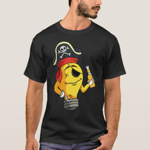 Camiseta Pirata Parche Ojo Bombilla Mar Marinero Tripulació