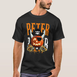 Camiseta Pirata Peter Pumpkin Cóstume de comer Halloween Pi