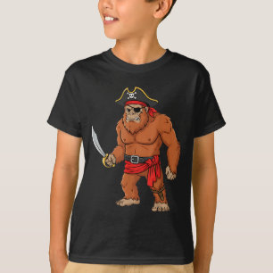 Camiseta Pirata Pie Grande Niño Niño Divertido Halloween