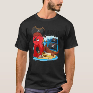 Camiseta Pirata Pirata de 8 años de edad Buque pirata de cu