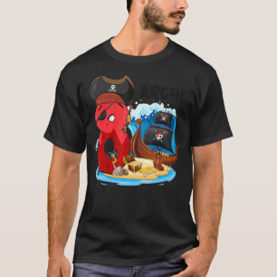 Camiseta Pirata Pirata de 8 años de edad Buque pirata de cu