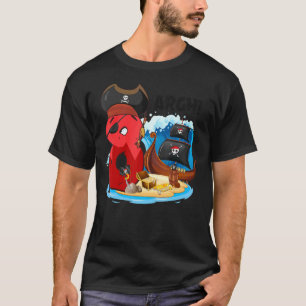Camiseta Pirata Pirata de 8 años de edad Buque pirata de cu