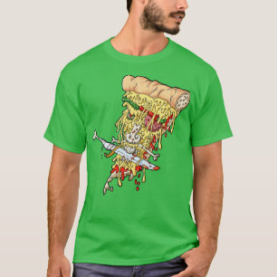 Camiseta Pirata Pizza Slice Cultura de la comida