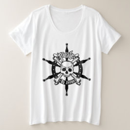 Camiseta Pirata Plus de tamaño