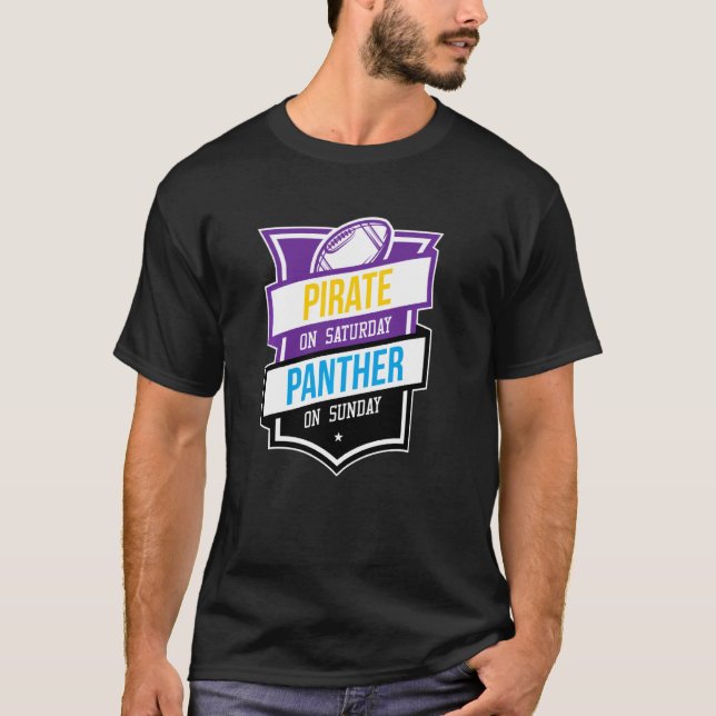 Camiseta Pirata Retro El Sábado De Pantera En Fútbol Domini (Anverso)