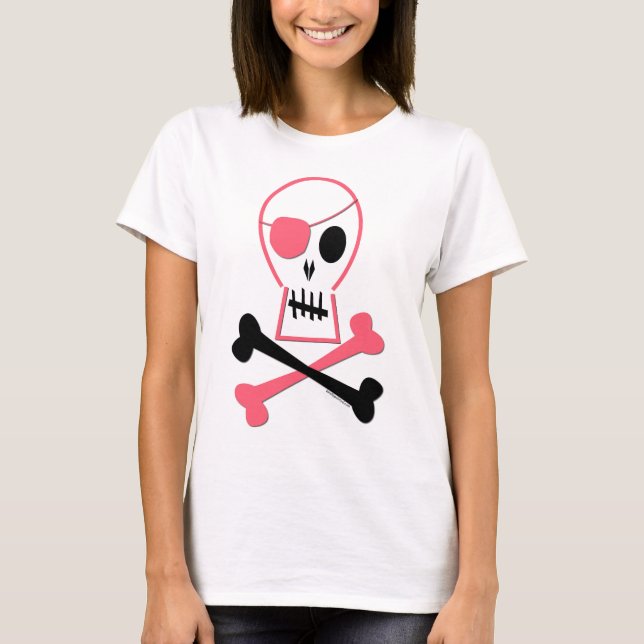 Camiseta Pirata rosado (Anverso)