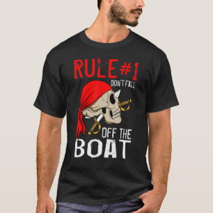 Camiseta Pirata Skull Barco Espada Mar Sailor Tripulación B