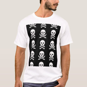 Camiseta Pirata Skulls Crossbone Seless Pattern
