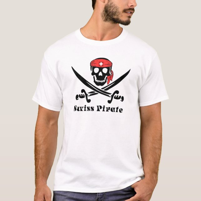 Camiseta Pirata suizo (Anverso)