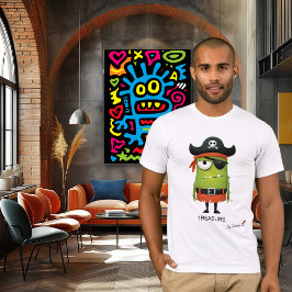 Camiseta Pirata Verde | TESORERÍA - Por diseño | Diversión 