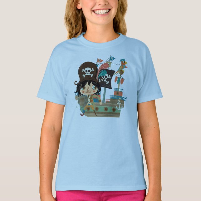 Camiseta Pirata y barco pirata (Anverso)