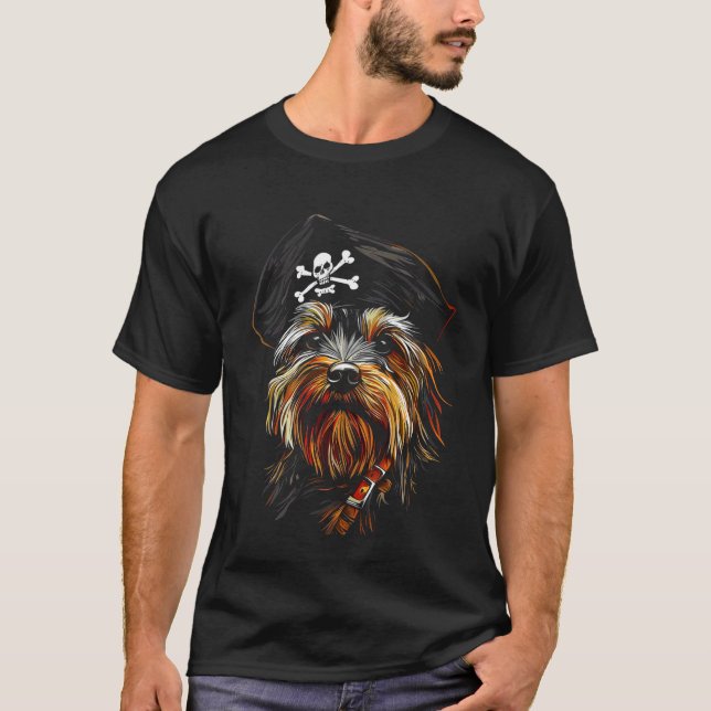 Camiseta Pirata Yorkshire Terrier (Anverso)