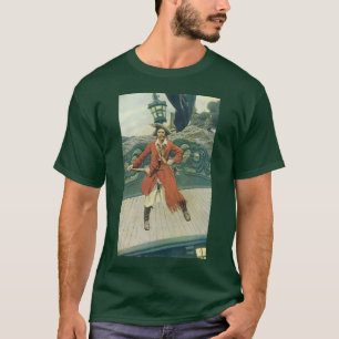 Camiseta Piratas Antiguos, Capitán Keitt por Howard Pyle