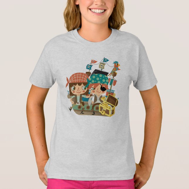 Camiseta Piratas con el tesoro (Anverso)