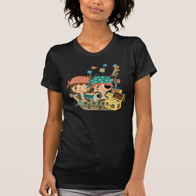 Camiseta Piratas con el tesoro (Anverso)