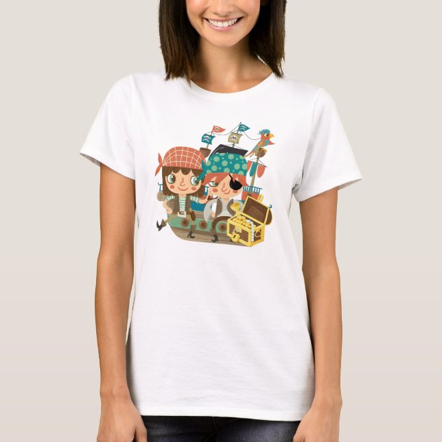 Camiseta Piratas con el tesoro (Anverso)