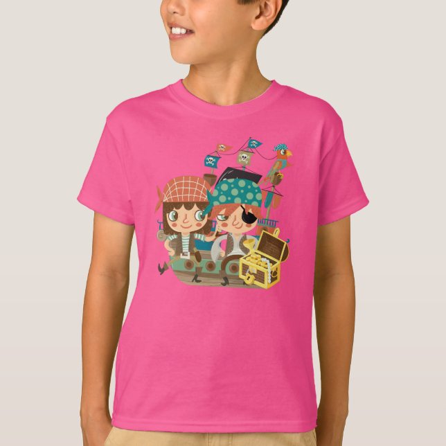 Camiseta Piratas con el tesoro (Anverso)