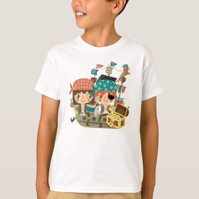 Camiseta Piratas con el tesoro (Anverso)