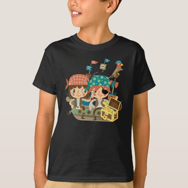 Camiseta Piratas con el tesoro (Anverso)