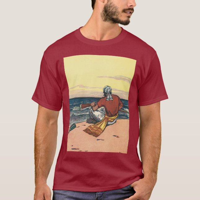 Camiseta Piratas de época, aislados en una isla desierta (Anverso)