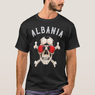 Camiseta Piratas de fútbol de Albania cabeza hincha albanés
