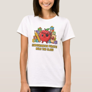 Camiseta Piratas de Kindergarten Profesor Divertido Regreso