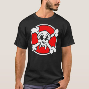 Camiseta Piratas de la perla del frontal rojo por completo