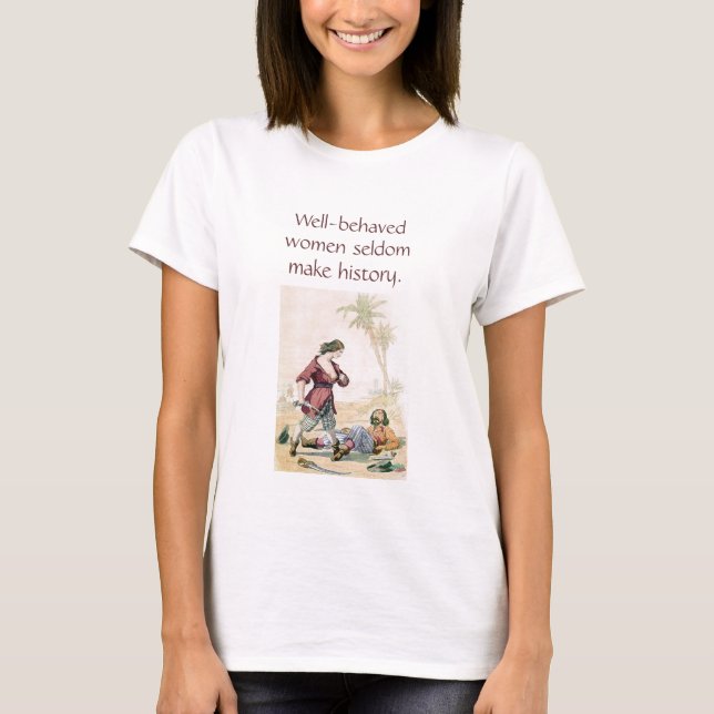 Camiseta Piratas de las mujeres en historia (Anverso)