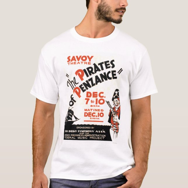 Camiseta Piratas de Penzance WPA 1938 (Anverso)