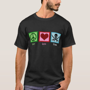 Camiseta Piratas del amor de la paz