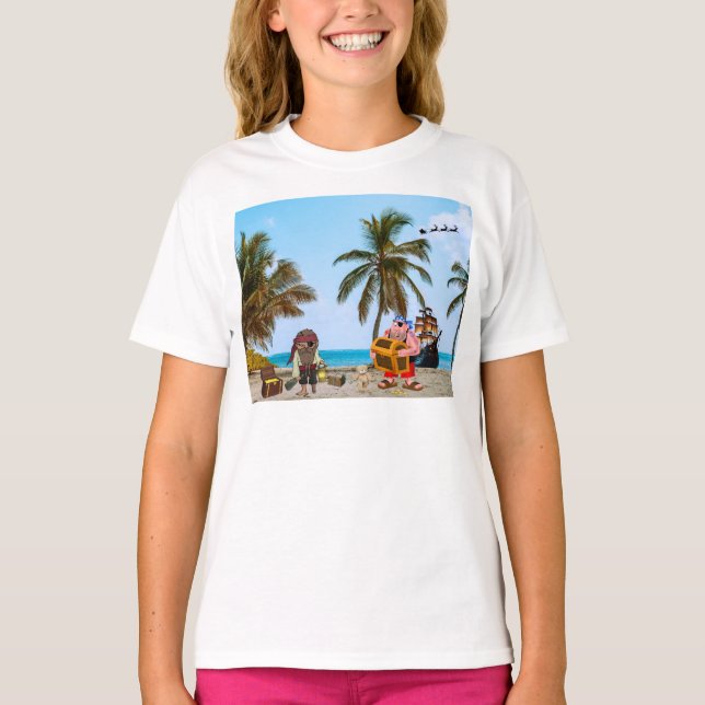 Camiseta Piratas en Navidad. (Anverso)