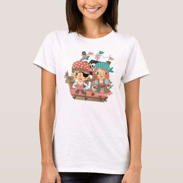 Camiseta Piratas femeninos (Anverso)