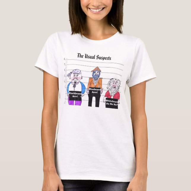 Camiseta Piratas;Los sospechosos habituales, (Anverso)