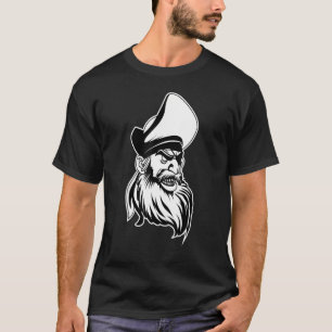 Camiseta Pirate Beard Sea Sailor Crew Ship Treasure