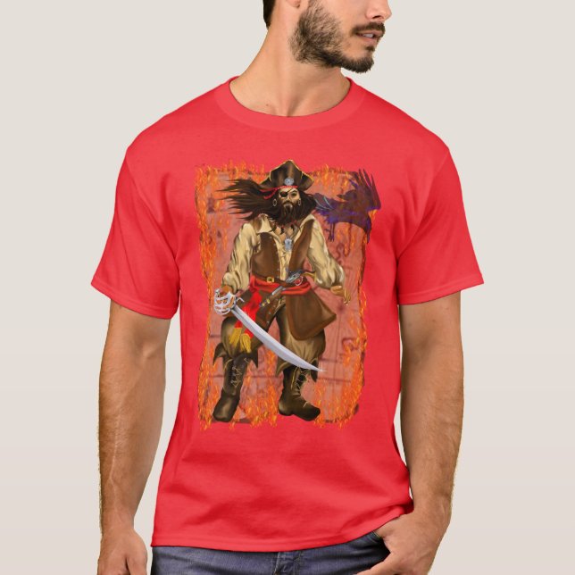 Camiseta *Pirate-Big y malo con el mapa (Anverso)