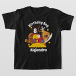 Camiseta Pirate Birthday Boy Shirt<br><div class="desc">Celebrar el primer cumpleaños del bebé con esta camiseta especial,  diseño especial y personalizado</div>