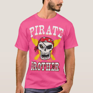 Camiseta Pirate Brother Funny Skeleton Fathers Day T-