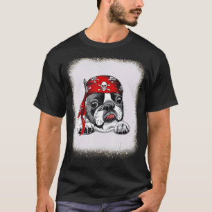 Camiseta Pirate Bulldog francés amor o papá mamá leopardo p