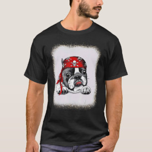 Camiseta Pirate Bulldog francés amor o papá mamá leopardo p