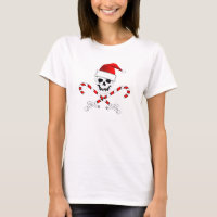 Pirate Christmas Jolly Roger T-Shirt